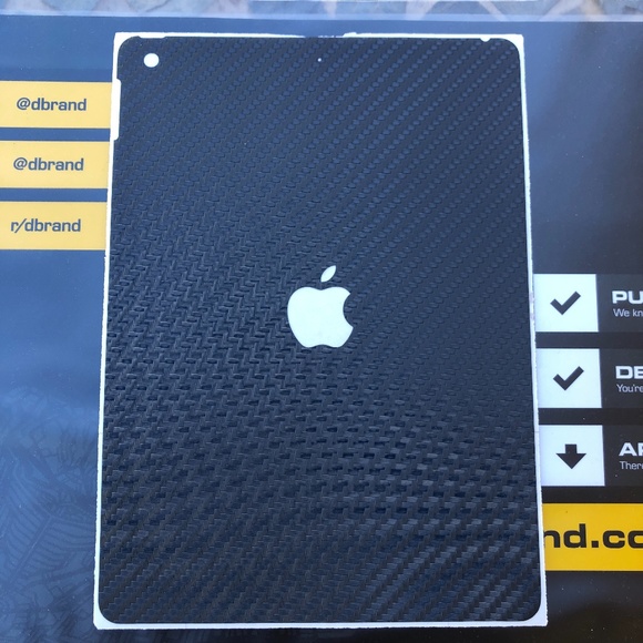 NWT:  iPad SKIN by dbrand  Grey Carbon Fiber for iPad 9.7" (2017-2018) - Picture 1 of 6